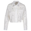 Astrid — Women's Woven Button-Up Shirt — White