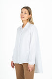 Woven Dress Shirt With Hi/Low Hemline