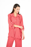 Button-Down Woven Shirt With Rollable Long Sleeves