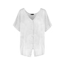 M Made in Italy — Women's Woven Short Sleeve Shirt