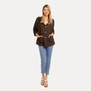 M Made in Italy — Women's Woven Three-Quarter Sleeve Jacket