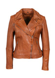 Freaky Nation – Women's Leather Jacket – Sandstone