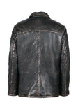 Freaky Nation – Men's Long Leather Jacket – Used Black