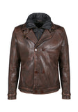 Freaky Nation – Men's Leather Jacket – Choco Brown