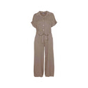 M Made in italy — Women's Woven Short Sleeve Jumpsuit