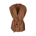 Women's Sleeveless Woven Jacket