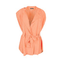 Women's Sleeveless Woven Jacket