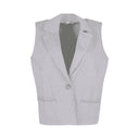 Women's Sleeveless Woven Jacket