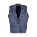 Women's Sleeveless Woven Jacket