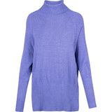 Turtle-Neck Knit Sweater With Pointelle Detailing