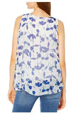 M Made in Italy - Sleeveless Floral Blouse