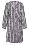 M Made in Italy - Women's Snake Print Wrap Dress