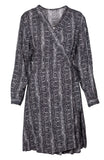 M Made in Italy - Women's Snake Print Wrap Dress